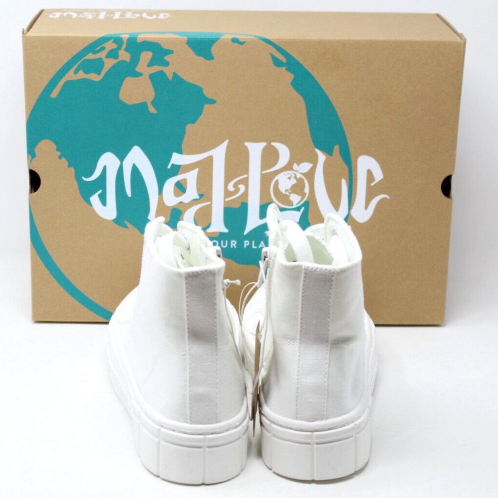 Mad Love Women's High Top Sneakers - White - Platform Sole - Size 9 - Picture 9 of 13